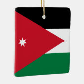 Ornement En Céramique Drapeau Jordanie (Droite)