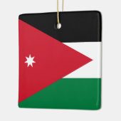 Ornement En Céramique Drapeau Jordanie (Gauche)