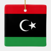 Ornement En Céramique Drapeau libyen (Dos)
