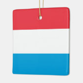 Ornement En Céramique Drapeau Luxembourg (Gauche)