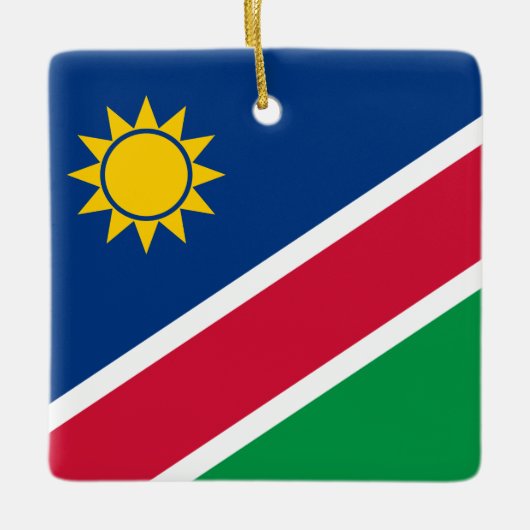 Ornement En Céramique Drapeau namibien (Devant)