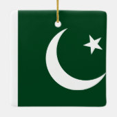 Ornement En Céramique Drapeau pakistanais (Dos)