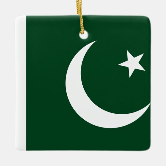 Ornement En Céramique Drapeau pakistanais (Devant)