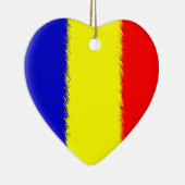 Ornement En Céramique Drapeau roumain (Droite)