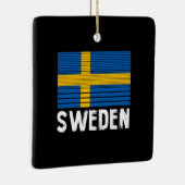 Ornement En Céramique Drapeau Suède (Droite)