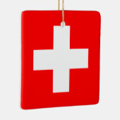 Ornement En Céramique Drapeau suisse (Droite)