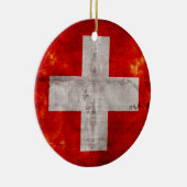 Ornement En Céramique Drapeau suisse (Droite)