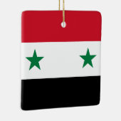 Ornement En Céramique Drapeau syrien (Droite)