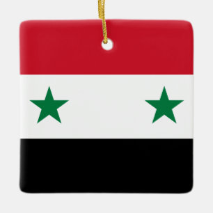 Ornement En Céramique Drapeau syrien