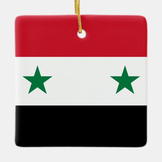 Ornement En Céramique Drapeau syrien (Devant)