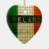 Ornement En Céramique Drapeau tissé irlandais (Droite)