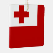 Ornement En Céramique Drapeau Tonga (Droite)