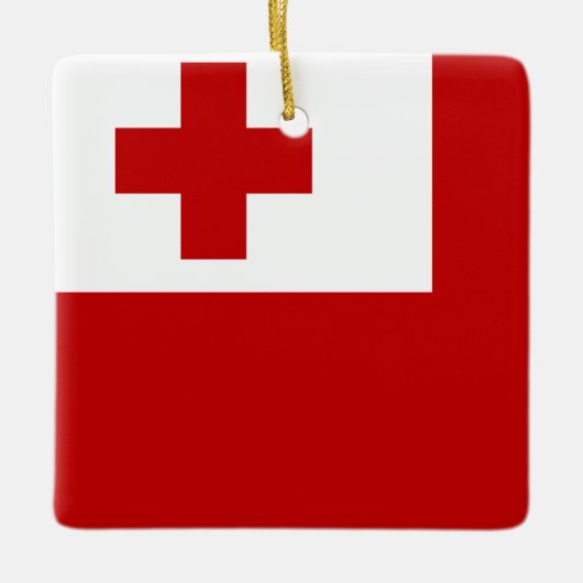 Ornement En Céramique Drapeau Tonga (Devant)