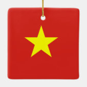 Ornement En Céramique Drapeau vietnamien (Dos)