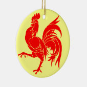 Ornement En Céramique Drapeau wallon (de la Belgique) - Drapea Walon (Droite)