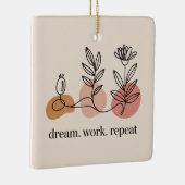 Ornement En Céramique Dream. Work. Repeat (Droite)