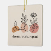 Ornement En Céramique Dream. Work. Repeat (Gauche)