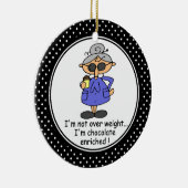 Ornement En Céramique Drôle Diet Humour de Noël (Droite)