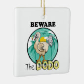 Ornement En Céramique Drôle dodo île tropicale (Droite)