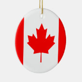 Ornement en céramique du drapeau du Canada (Droite)