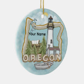Ornement en céramique du phare de l'Oregon (Droite)