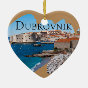 Ornement En Céramique Dubrovnik avec une vue