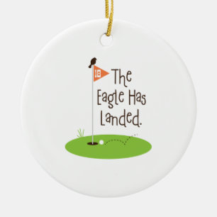 Ornement En Céramique Eagle a débarqué