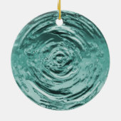 Ornement En Céramique Eau Turquoise (Dos)