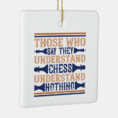 Ornement En Céramique Échecs - Ceux qui comprennent les échecs (Droite)