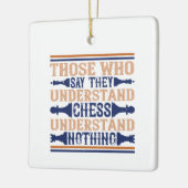 Ornement En Céramique Échecs - Ceux qui comprennent les échecs (Gauche)
