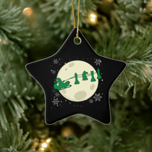 Ornement En Céramique Échecs Noël Père Noël - Échecs Piece Reindeer