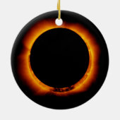 Ornement En Céramique Éclipse solaire quasi totale (Dos)