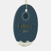 Ornement En Céramique Éclipse solaire totale 2017 (Droite)