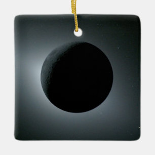 Ornement En Céramique Éclipse solaire totale Artemis II