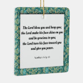 Ornement En Céramique Écriture, Numéros 6:24-26 (Droite)