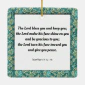 Ornement En Céramique Écriture, Numéros 6:24-26 (Dos)