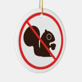 Ornement En Céramique Écureuil n'a pas permis des écureuils de | (Droite)