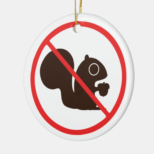 Ornement En Céramique Écureuil n'a pas permis des écureuils de | (Gauche)