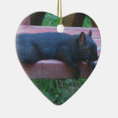 Ornement En Céramique Écureuil noir (Droite)