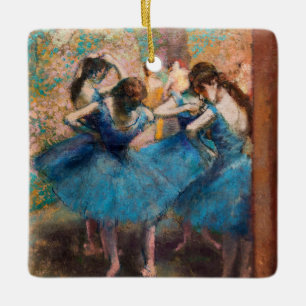 Ornement En Céramique Edgar Degas - Danseuses en bleu