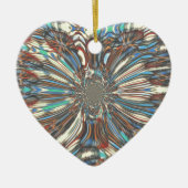 Ornement En Céramique Edgy African Urban Pop Art Conception optique Abst (Devant)