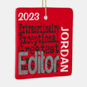 Ornement En Céramique Éditeur Extraordinaire CUSTOM (Droite)