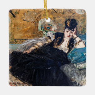 Ornement En Céramique Edouard Manet - Dame aux Éventails
