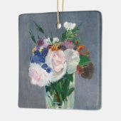 Ornement En Céramique Edouard Manet - Fleurs dans un Vase de Cristal (Gauche)