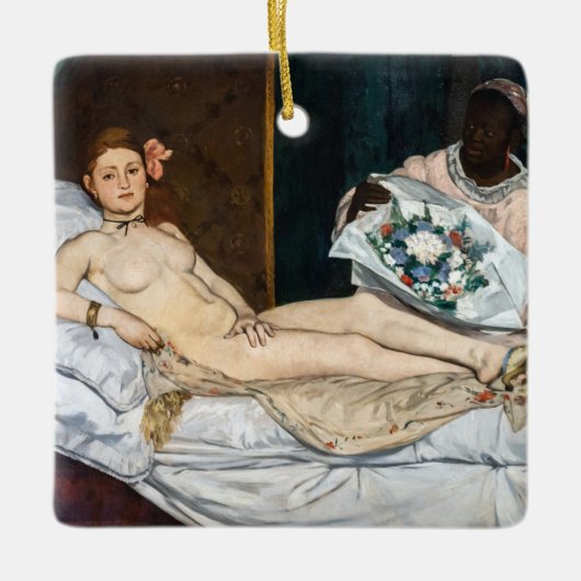 Ornement En Céramique Edouard Manet - Olympia (Devant)