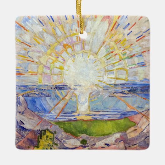 Ornement En Céramique Edvard Munch - Le Soleil 1911 (Devant)