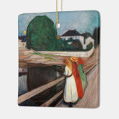 Ornement En Céramique Edvard Munch - Les filles sur le pont (Gauche)
