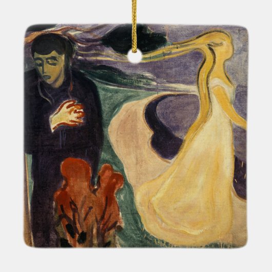 Ornement En Céramique Edvard Munch - Séparation (Dos)