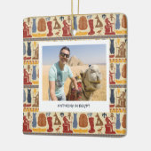 Ornement En Céramique Égypte ancienne thème photo personnalisée (Gauche)