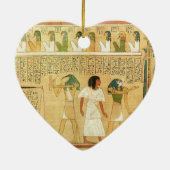 Ornement en céramique Égypte-Hiéroglyphes (Dos)